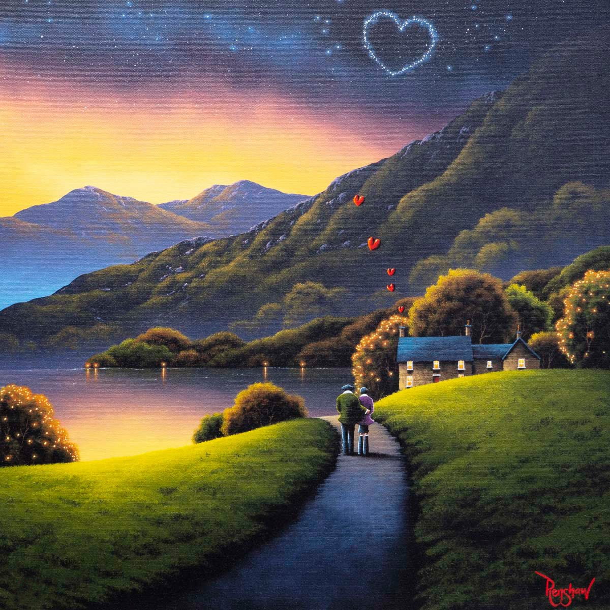 Artist Proof - A Love That's Written In The Stars - Romantic Wall Art Decor for Bedroom, Living Room & Wedding Gifts