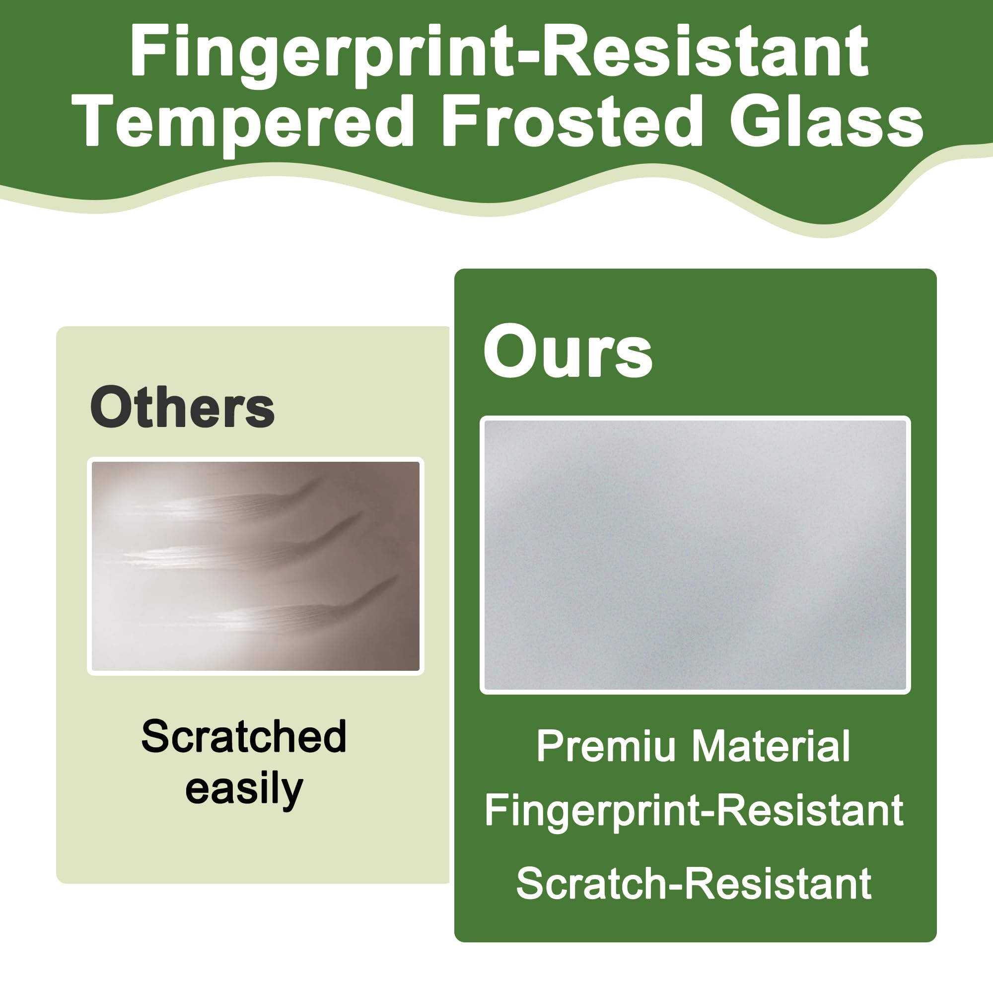 3-Panel Frosted Glass Interior Slab Shaker Door - Pre-Assembled for Barn, Pocket & French Doors - 30