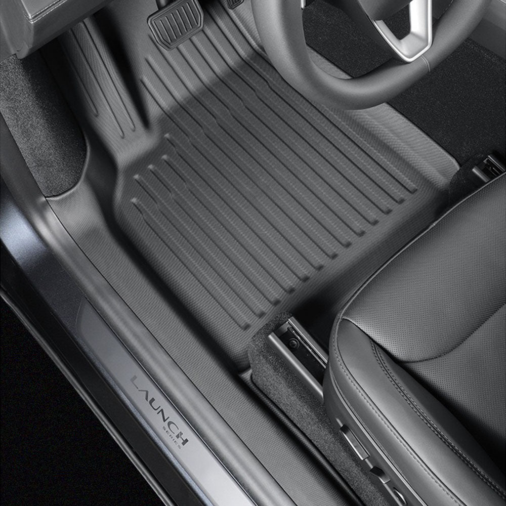 2025+ Tesla Model Y Juniper All-Weather Floor Mats - Custom Fit, Full Coverage Protection for Rain, Snow & Mud | Perfect for Daily Commute, Road Trips & Outdoor Adventures