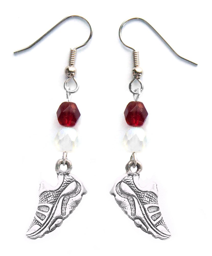 Running Shoe Earrings for Women - Lightweight & Hypoallergenic Jewelry for Runners, Cross Country & Track Athletes - Perfect for Workouts, Races & Everyday Wear