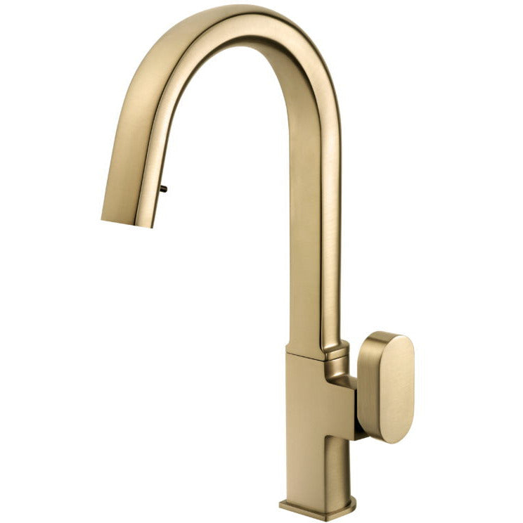 REPD 1000 BB Brushed Brass Dual Function Pull Down Kitchen Faucet - Modern Touchless Design for Easy Cooking & Dishwashing | Perfect for Home Kitchen Remodeling & Commercial Use