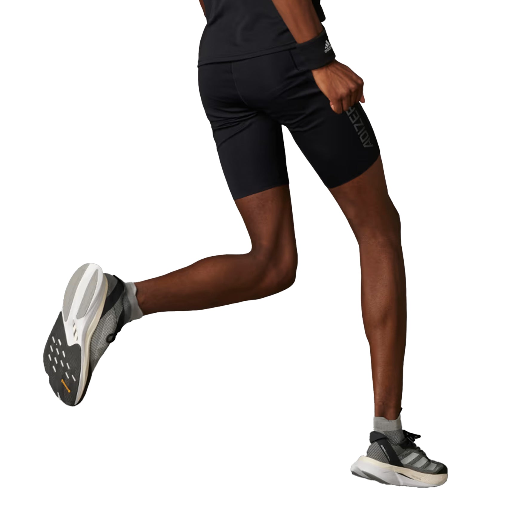Men's adidas Adizero Running Short Half Tights - Lightweight Performance Compression Shorts for Sprinting, Training & Gym Workouts - Ideal for Marathon, Track & CrossFit Athletes