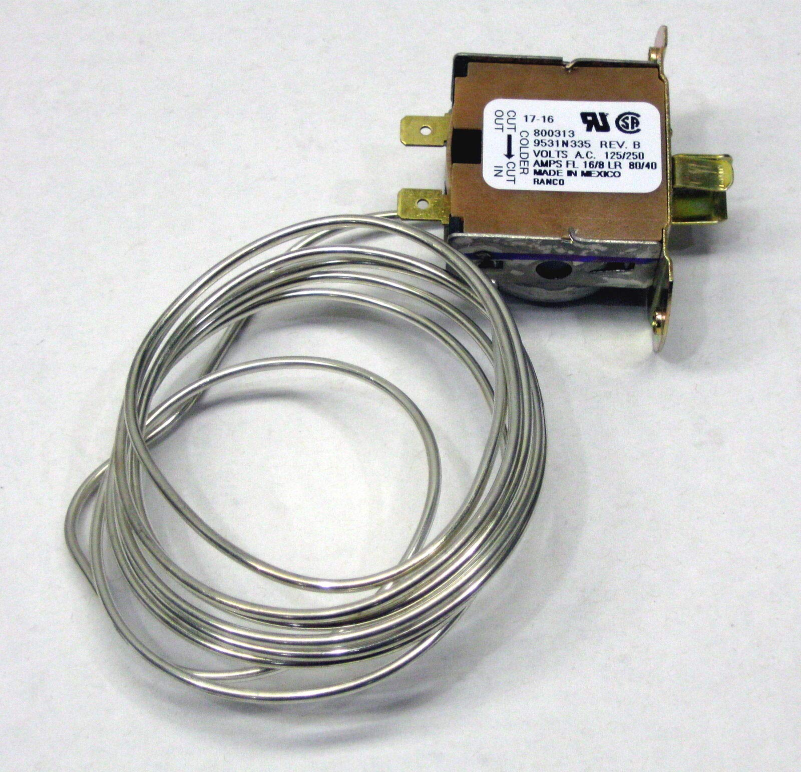 Ranco 9531N335 Temperature Thermostat Cooler Control - Replacement for True 800366 | Commercial Refrigeration, Walk-in Coolers & Freezer Temperature Regulation