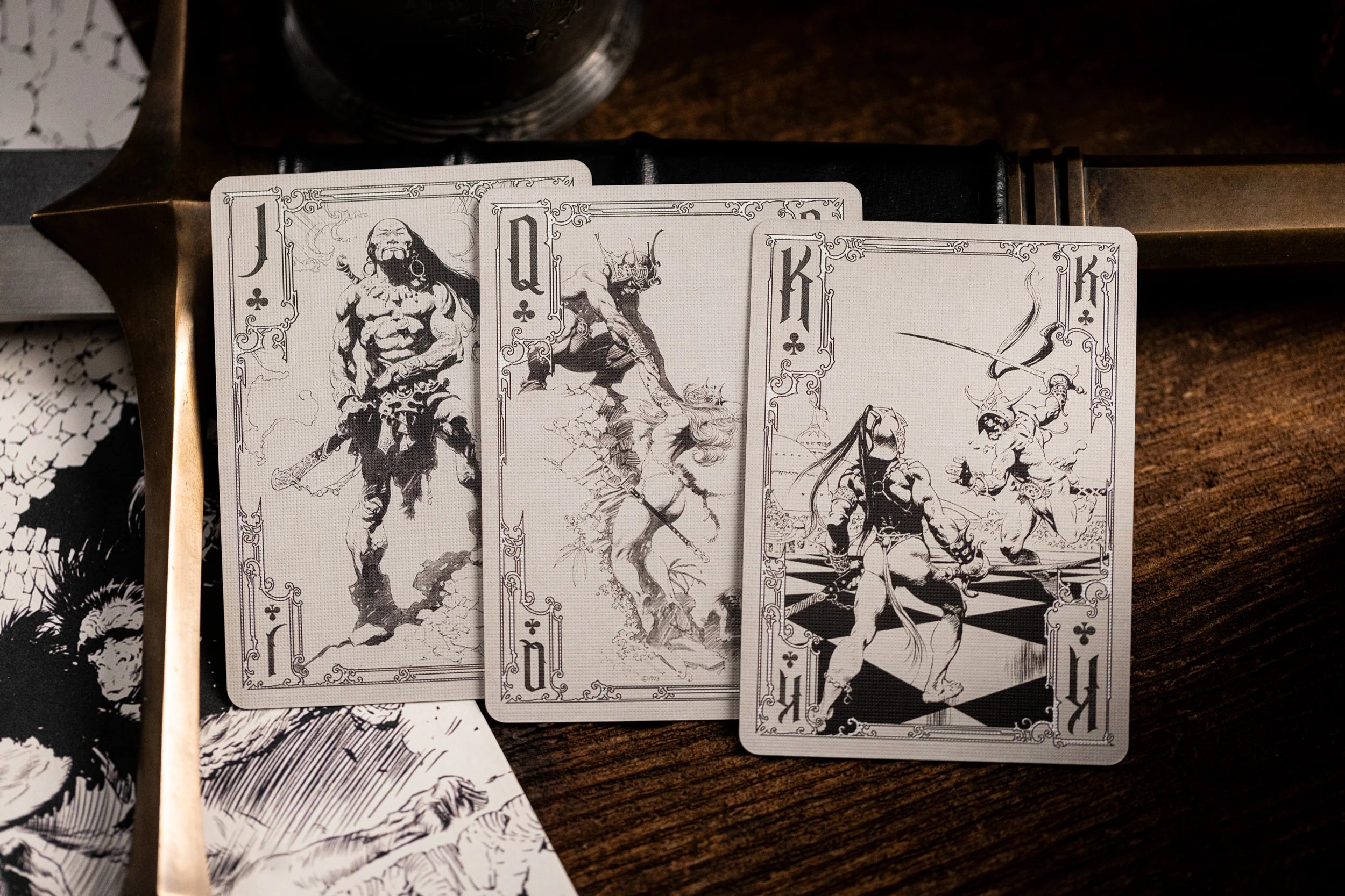 Frazetta Art Museum x Kings Wild Playing Cards - Limited Edition Collectible Deck for Card Games, Magic Tricks & Gifts | Premium Artwork Inspired by Frank Frazetta