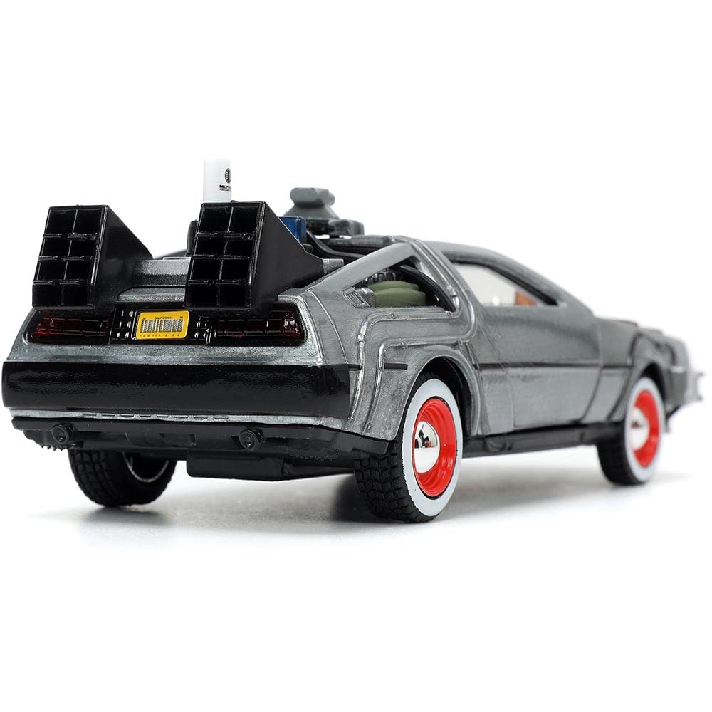 Jada Toys Back to The Future Part III 1:32 Scale Die-Cast Time Machine Car - Collectible Toy for Kids & Adults - Perfect for Display, Gifts, and Movie Fans