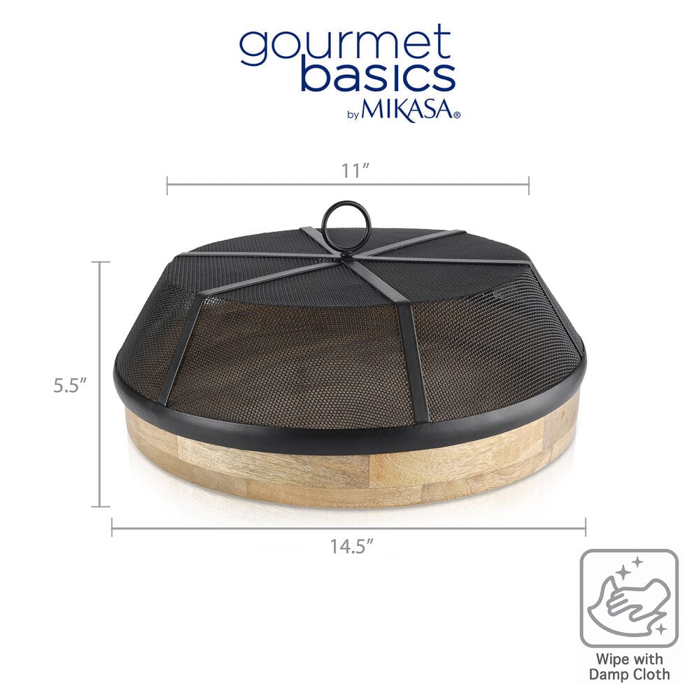 Rotating Lazy Susan Serving Tray with Removable Cover - Perfect for Dining Tables, Buffets, and Kitchen Organization