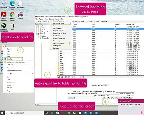 CimFAX A5 Fax Server for Windows PC - Send & Receive Faxes Online & Remotely | Paperless Fax Machine | Get Fax on Phone | Perfect for Home Office & Small Business Faxing Needs
