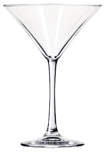 Libbey RLBJ501 Vina Martini No. 7512 Soda Glasses - Set of 6 Clear Bar Glasses for Cocktails, Juice & Iced Tea - Perfect for Home Bars, Restaurants & Parties