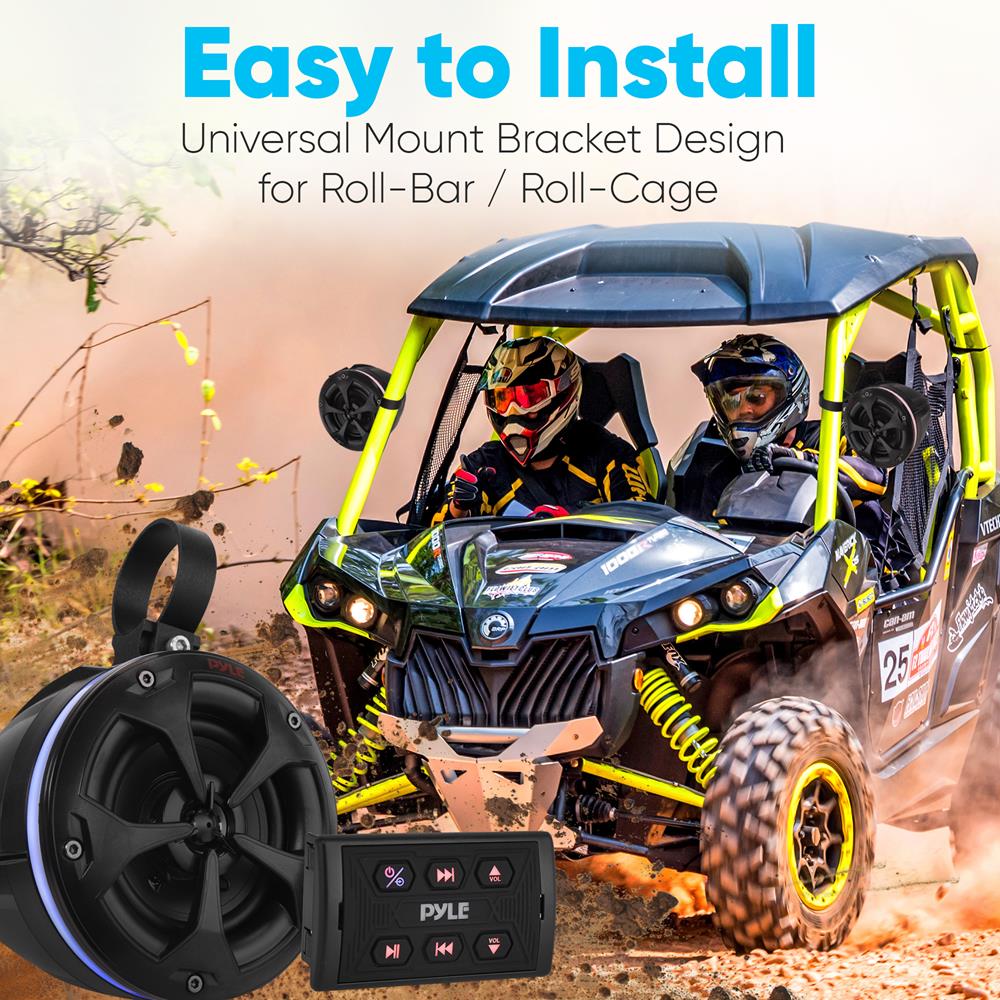 Premium Marine Wakeboard Tower Speaker System - Waterproof Bluetooth Speakers for Boats - Perfect for Wakeboarding, Watersports & Outdoor Adventures