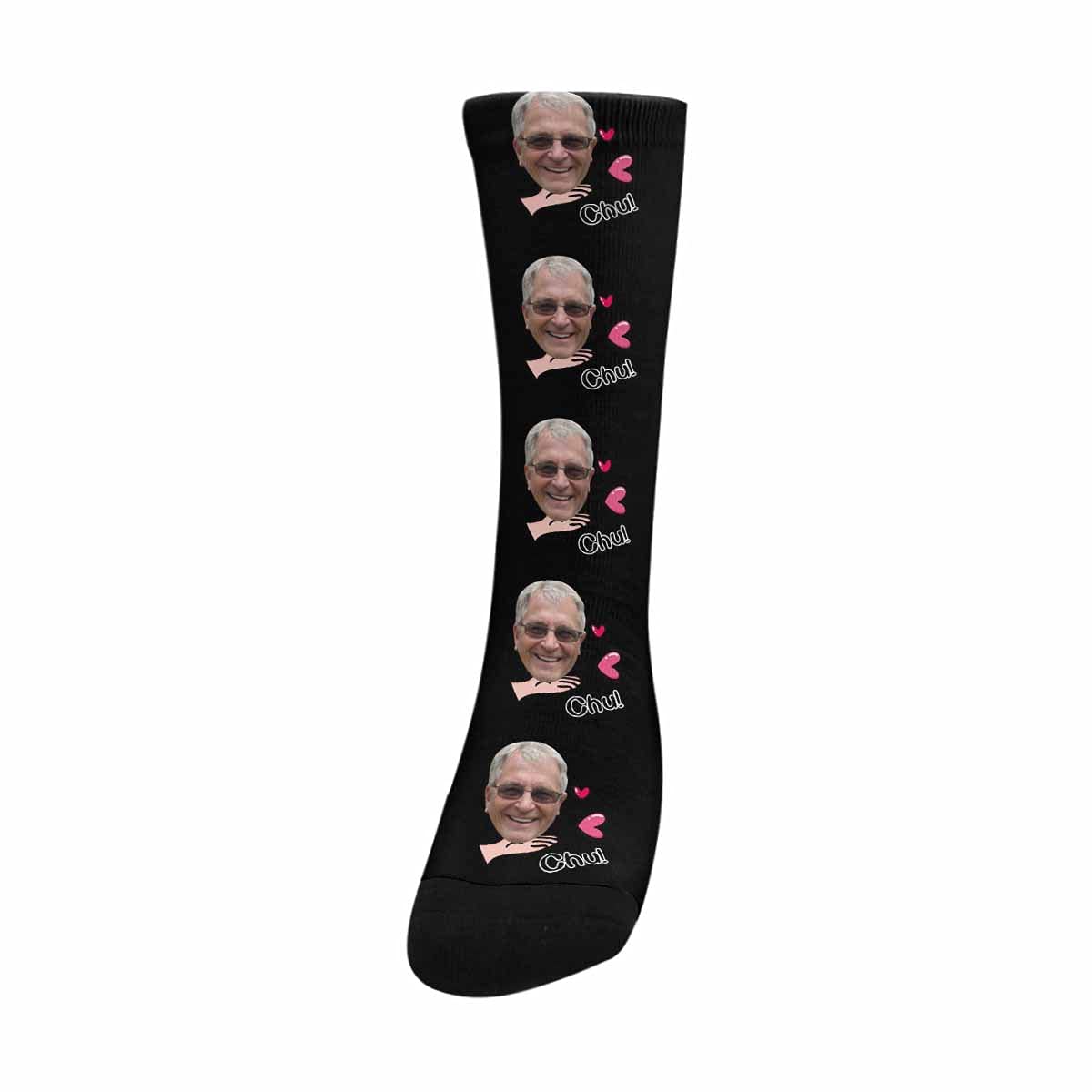 Custom Face Socks for Men - Personalized Father's Day Gift with 'Best Dad Ever' Print - Funny Novelty Socks for Dad - Perfect for Gifts, Holidays & Special Occasions