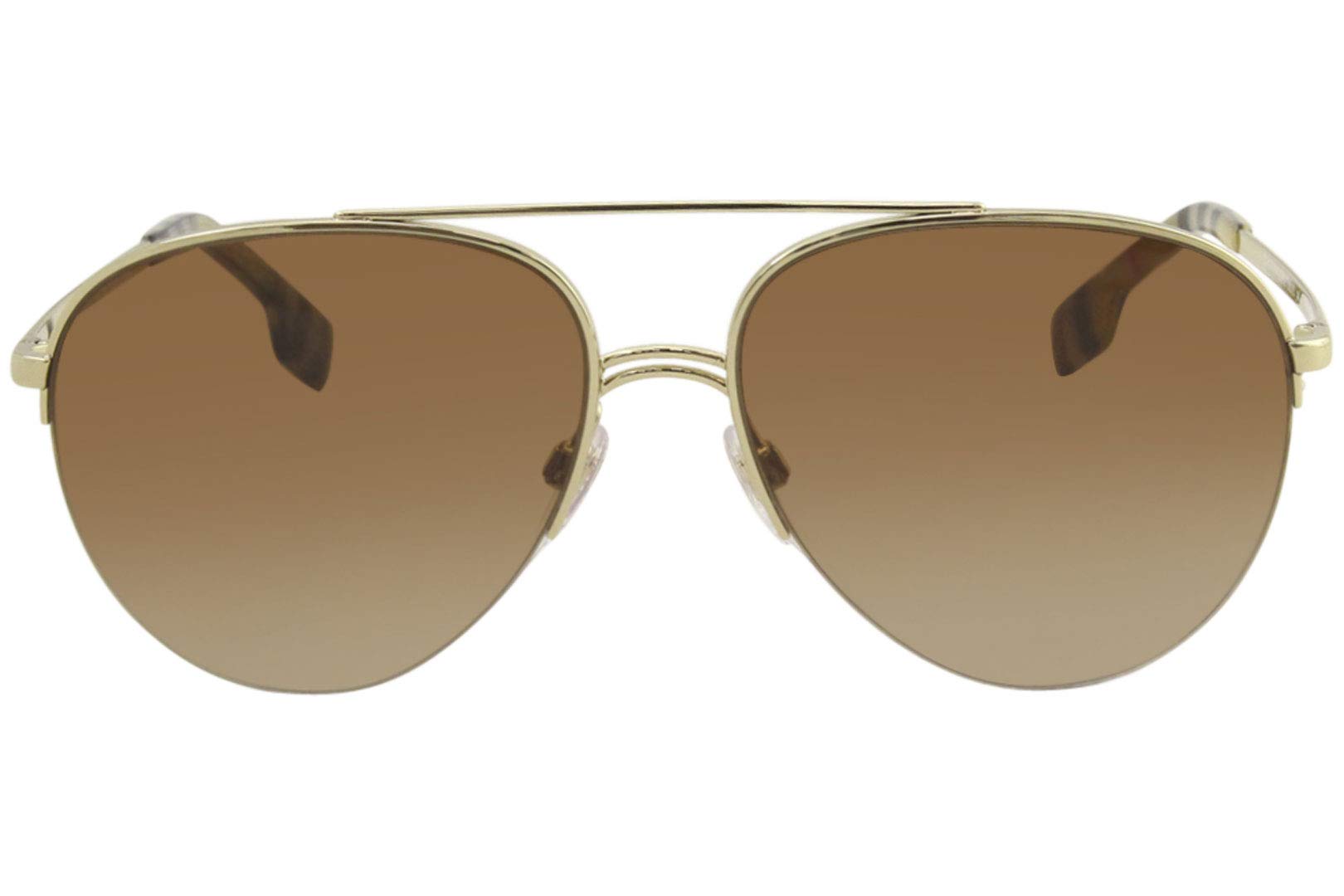 BURBERRY BE 3113 Sunglasses - Light Gold Brown Gradient Lenses, UV Protection, Luxury Fashion Eyewear for Men & Women | Perfect for Outdoor Activities, Travel, and Everyday Style