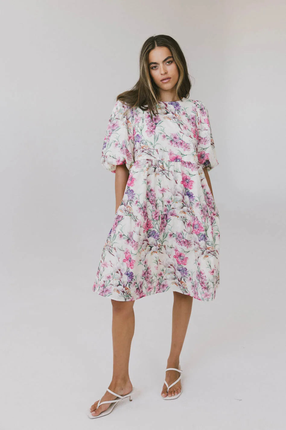Aurora Floral Babydoll Dress - Women's Lace Nightgown Sleepwear for Date Night & Boudoir Photography | Comfortable & Sexy Summer Nightie