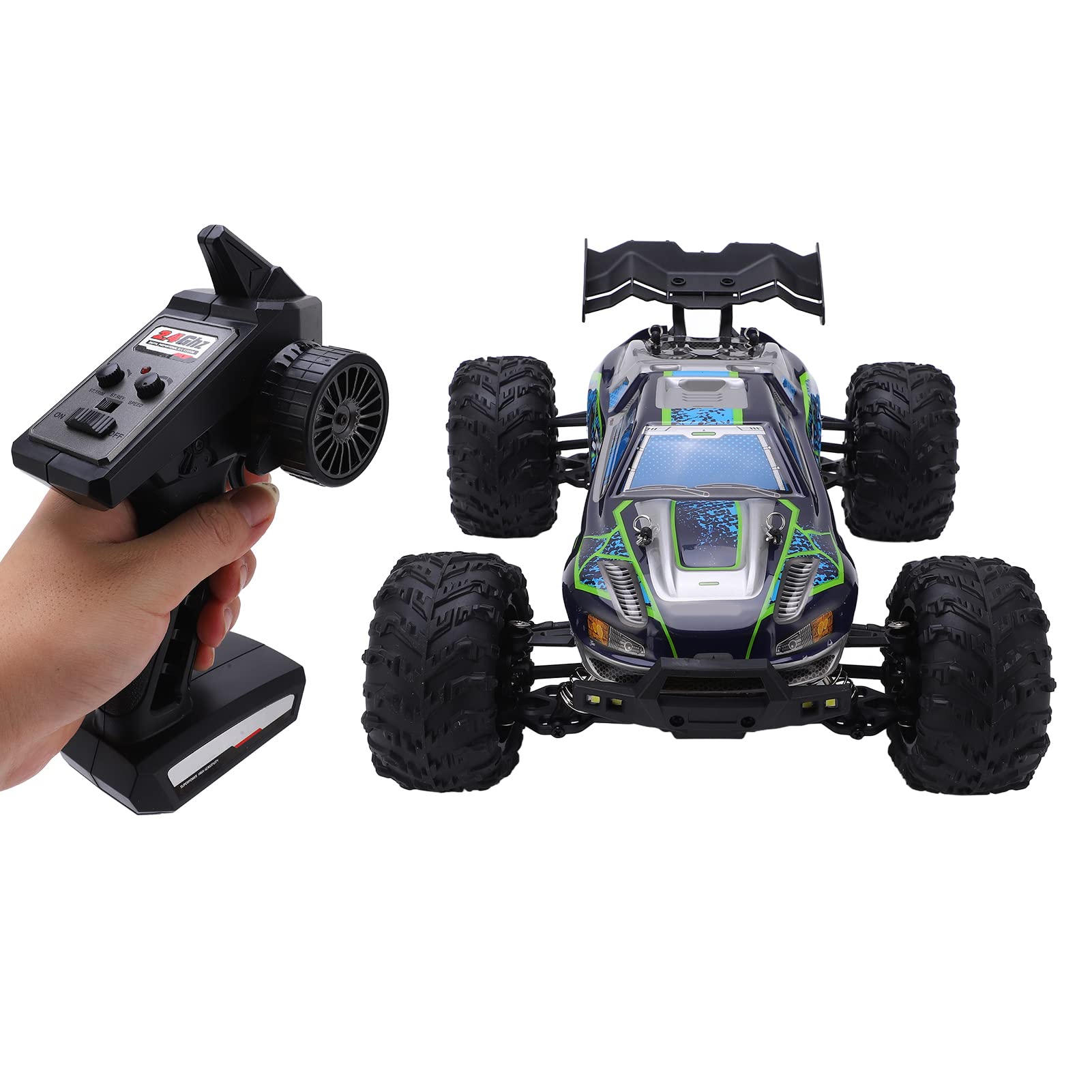 1/16 Scale RC Crawler Truck - Highly Realistic Plastic Shell for Grass & Clay Terrain - Includes 3 Batteries - Perfect for Off-Road Adventures & Backyard Crawling