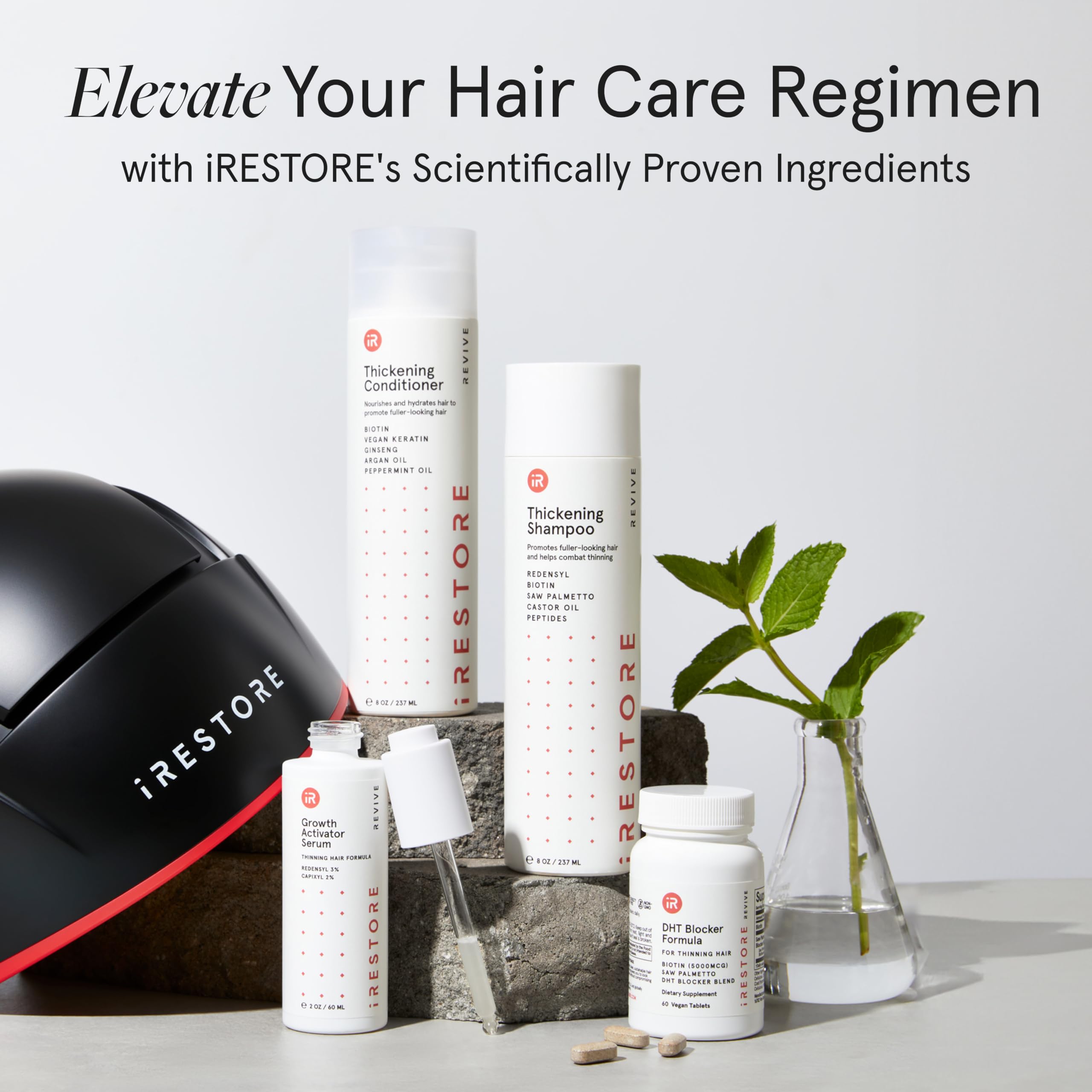 iRestore Anti Hair Loss & Thinning Shampoo with Biotin - Hair Growth Treatment for Men & Women | Volumizing & Thickening Formula for Fuller Hair | Daily Use for Healthy Scalp & Stronger Strands