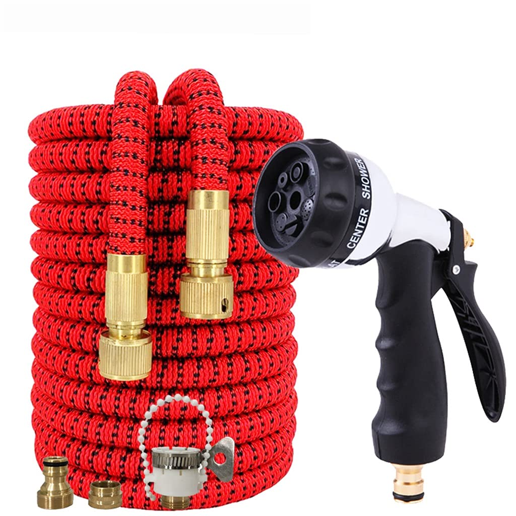 Expandable Garden Hose 50ft - High Pressure Magic Hose for Car Wash & Irrigation