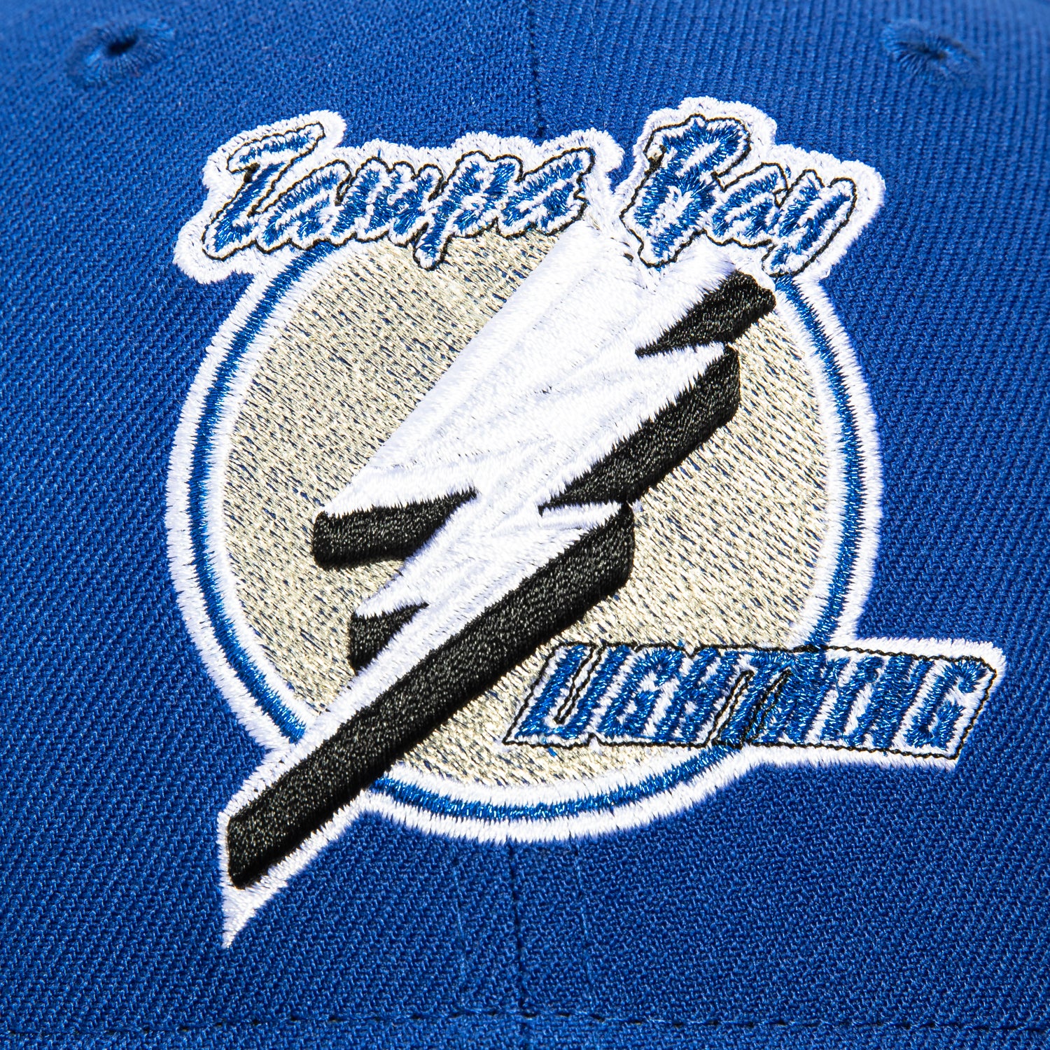 New Era 59Fifty Tampa Bay Lightning 10th Anniversary Patch Snapback Hat - Royal & Black - Official NHL Licensed Baseball Cap for Sports Fans & Collectors - Perfect for Games, Tailgating & Everyday Wear