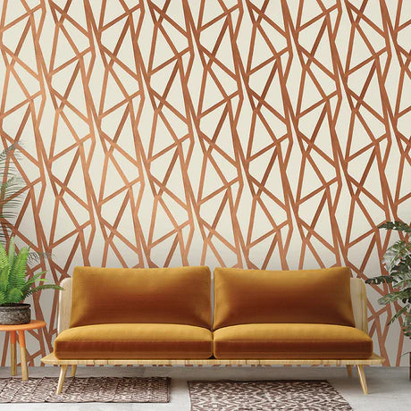 Intersections Peel and Stick Wallpaper by Genevieve Gorder - Removable Self-Adhesive Wallpaper for Bedroom, Living Room & Home Decor
