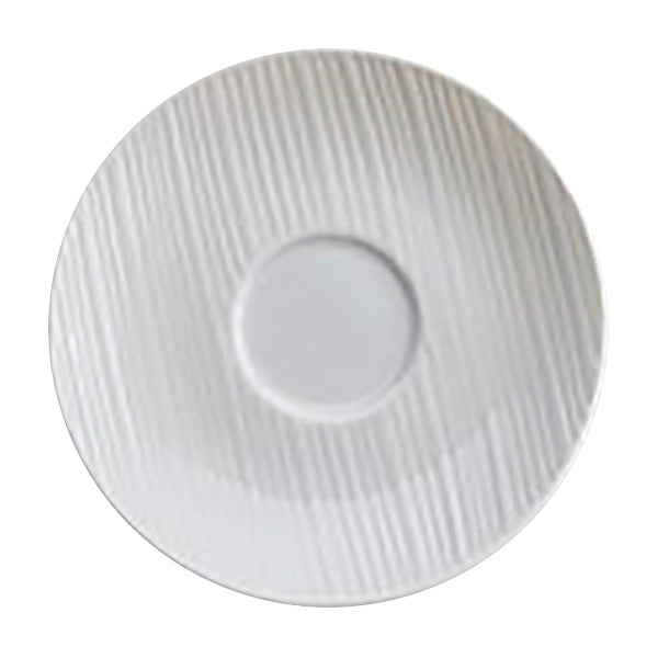 Alani 022472 Embossed Tea Cup Saucer, 6 1/8 Inch, Set of 24 - Perfect for Tea Parties, Restaurants, and Elegant Dining