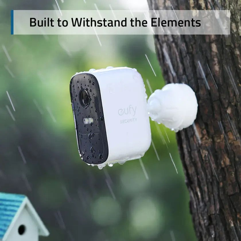EufyCam 2C Pro 2K Wireless Home Security Camera System - Weatherproof Outdoor Surveillance with Night Vision & AI Detection | Perfect for Backyard, Front Door & Garage Monitoring