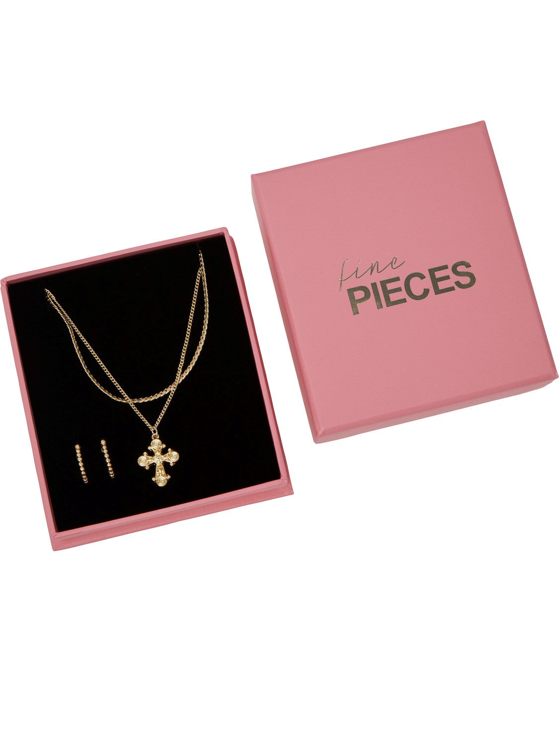 MANA Gold Earrings and Necklace Set - Elegant Jewelry for Women - Perfect for Parties, Weddings & Special Occasions