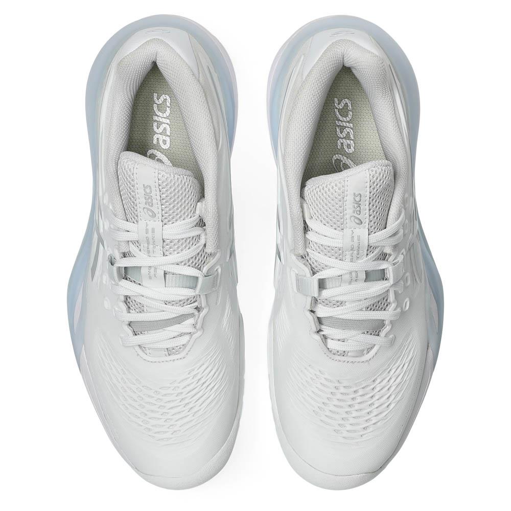 ASICS Women's Gel Resolution X Tennis Shoes - White/Silver | Lightweight & Durable Court Sneakers for Women | Perfect for Tennis, Training & Casual Wear