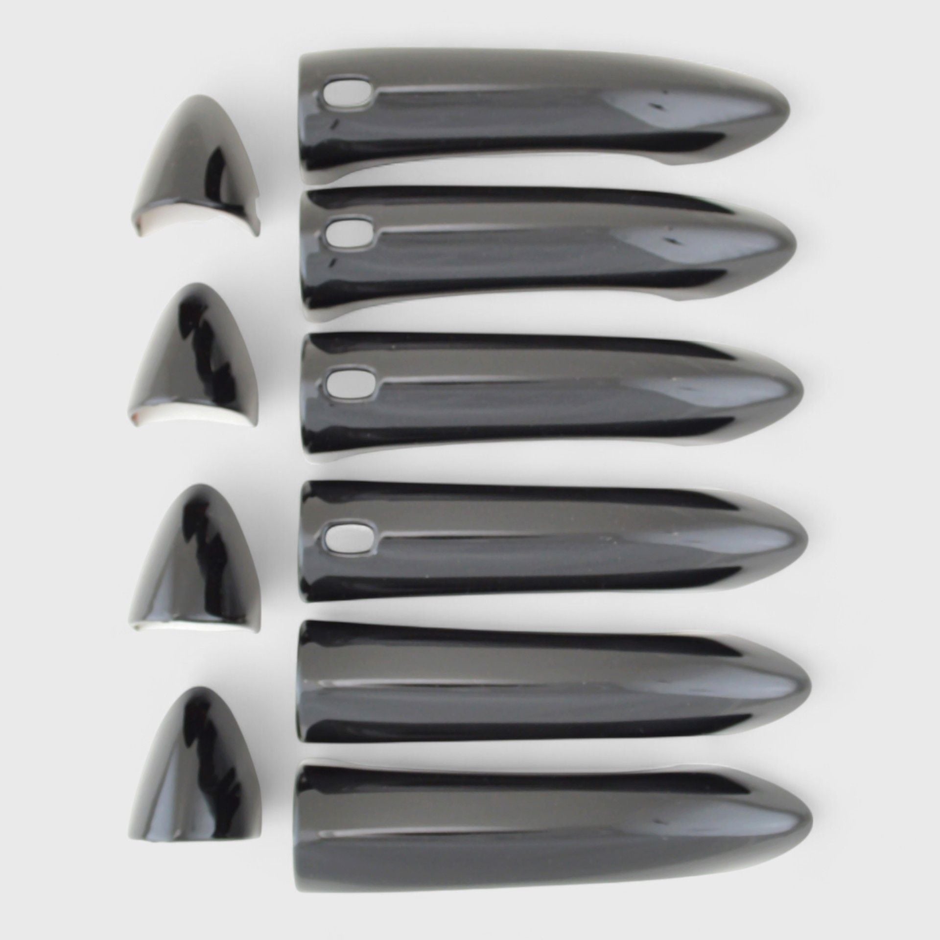 Gloss Black Chrome Delete Door Handle Cover with Smart Key - DH6302BLK - Perfect for Car Customization & Exterior Styling