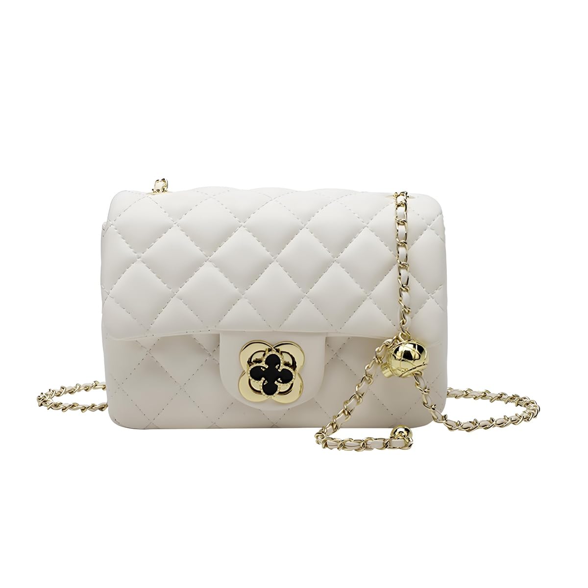 YXBQueen Quilted Leather Handbag for Women - Stylish Designer Crossbody Bag & Purse - Perfect for Work, Travel and Everyday Use
