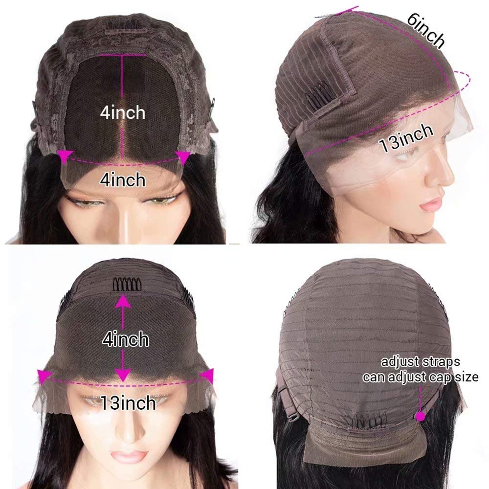 13x6 HD Transparent Lace Front Short Bob Human Hair Wig - Brazilian Body Wave 150% Density Natural Color Pre-Plucked with Baby Hair for Women (12 Inch) - Perfect for Daily Wear, Parties & Cosplay