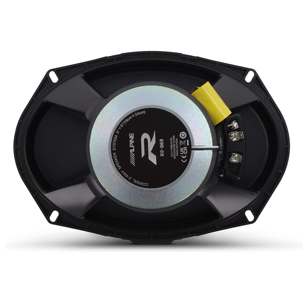 Alpine R2 S69 R Series 6x9 Coaxial Car Speakers Pair - High Performance 2-Way Audio System for Cars, Trucks & SUVs - Perfect for Upgrading Factory Sound System