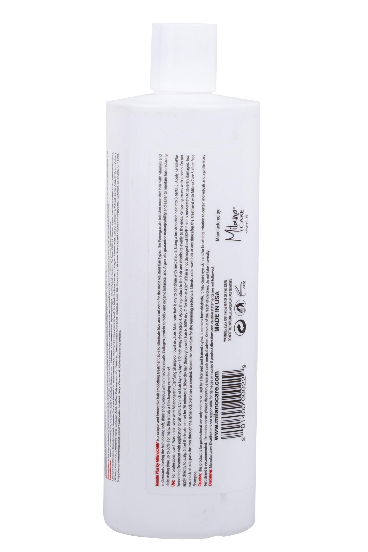 Keratin Hair Smoothing Treatment - Professional Salon Keratin Mask with Jojoba Oil & Amino Acids for Smooth, Silky Hair - 16 fl oz Hair Care System - Perfect for Damaged Hair Repair & Frizz Control at Home or Salon