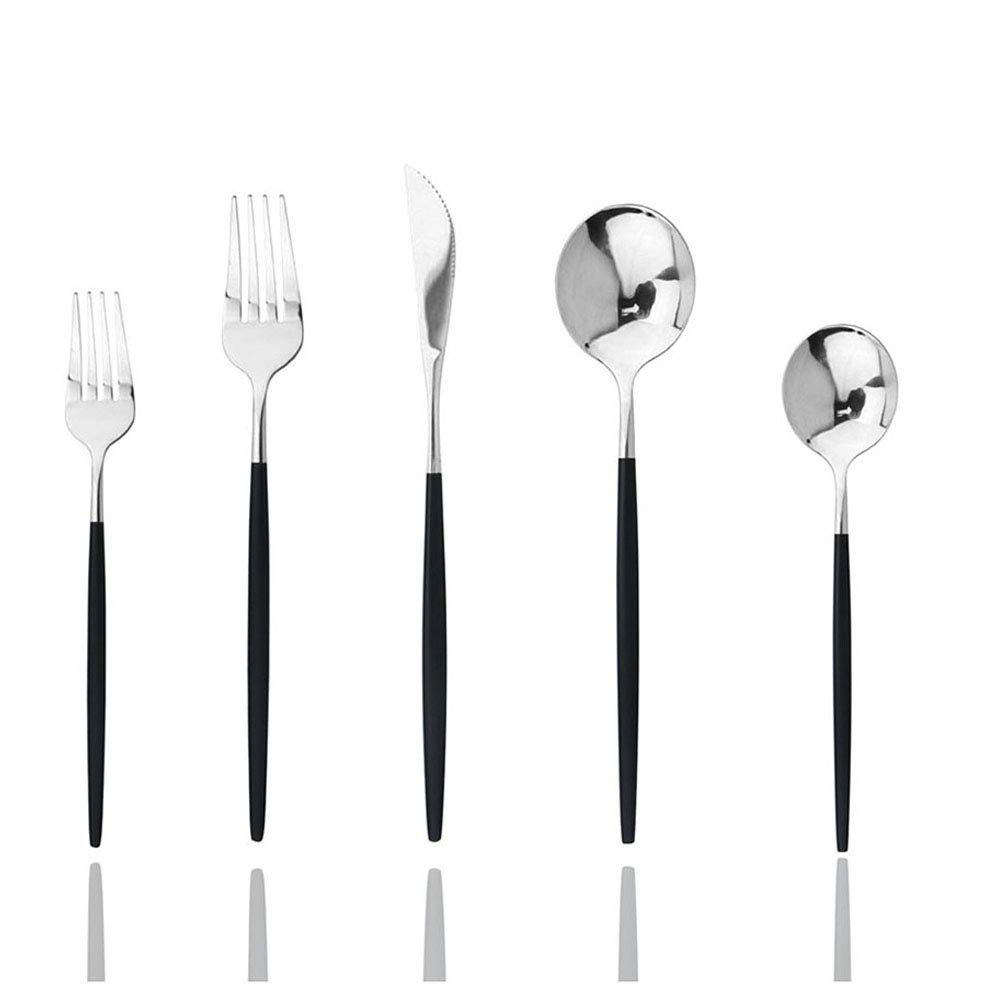 JASHII 30-Piece Stainless Steel Flatware Set - Mirror Polished Satin Finish Cutlery for Home & Restaurant Use | Dishwasher Safe Silverware | Perfect for Dinner Parties, Weddings & Everyday Dining