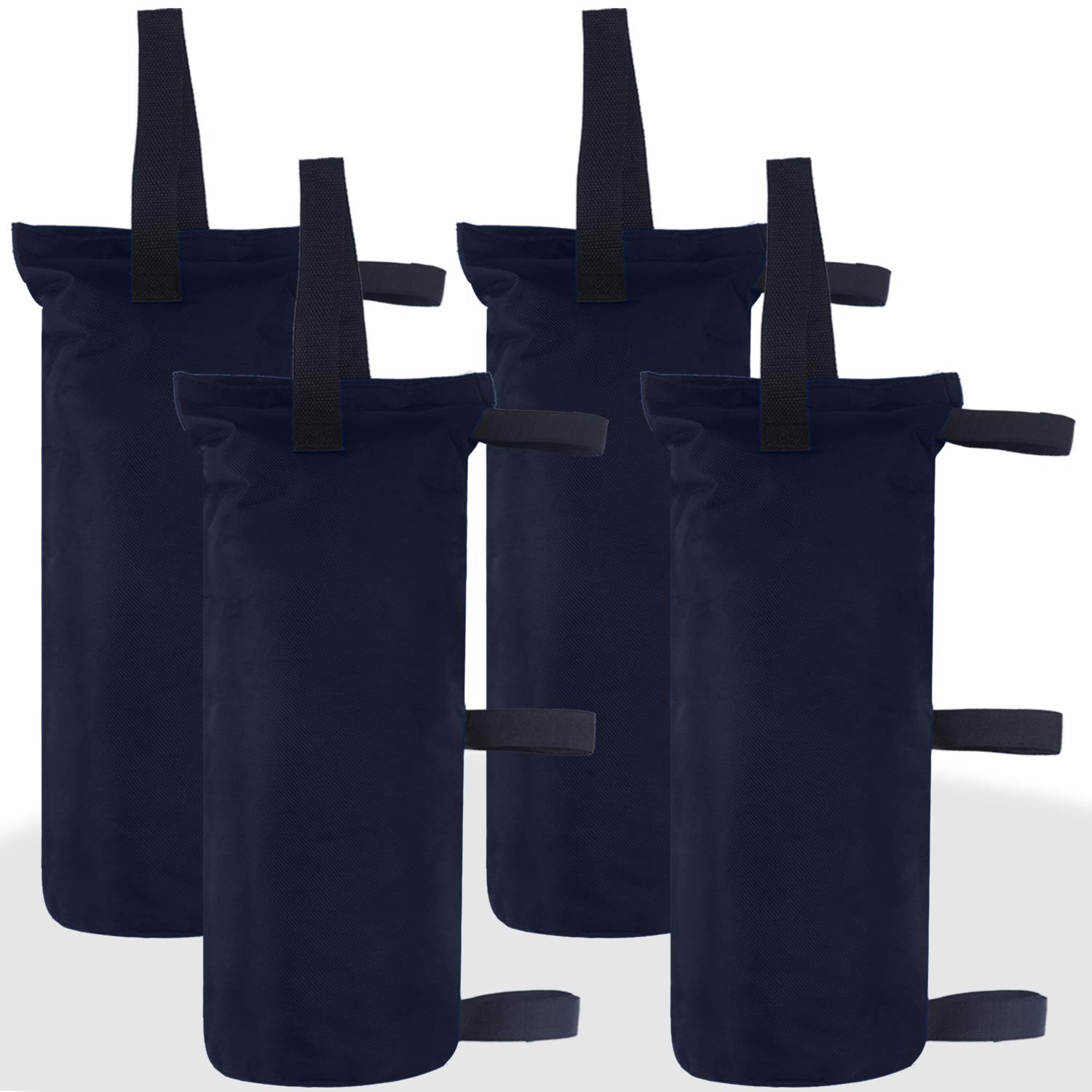 ABCCANOPY 4-Pack 120LBS Canopy Weights Sand Bags for Pop Up Tents, Outdoor Gazebos, Trampolines & Pergolas - Navy Blue (Sand Not Included) | Perfect for Camping, Beach, Backyard & Outdoor Events