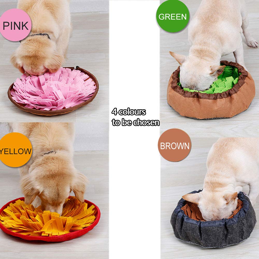 Oncpcare Slow Feeder Dog Mat - Snuffle Feeding Pad & Foraging Toy for Dogs & Cats - Stress Relief & Mental Stimulation for Small Pets - Perfect for Mealtime Enrichment & Nosework Games
