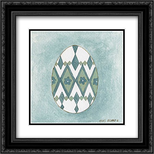 Easter Egg - 15x15 Black Ornate Framed & Double Matted Museum Art Print by Cindy Shamp | Wall Decor for Living Room, Bedroom, Office