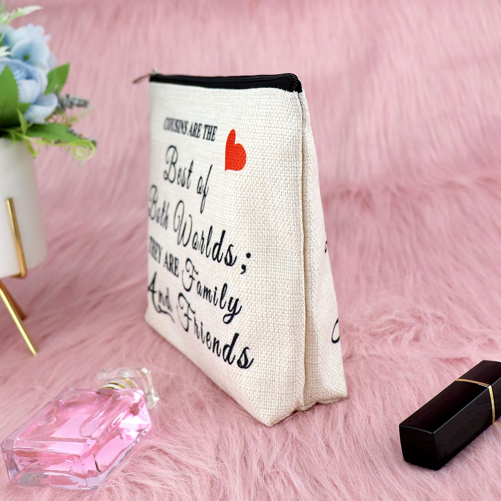 **Stylish Makeup Bag for Women - Perfect Birthday, Christmas & Graduation Gift for Bestie, Sister & Friends - Travel Cosmetic Pouch for Daily Use & Special Occasions**