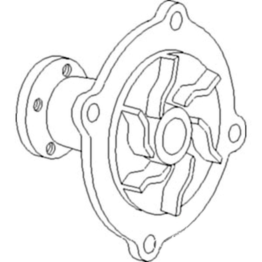 RAParts Water Pump A152179 Replacement for Case IH 1070 770 870 970 Tractors - Durable Agricultural Equipment Part for Farming & Heavy Duty Use