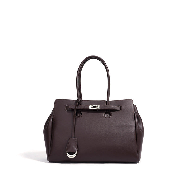 Premium Genuine Leather Work Tote Bag for Women - Professional Office Laptop Briefcase - Spacious & Stylish Business Handbag for Work, Travel & Daily Commute