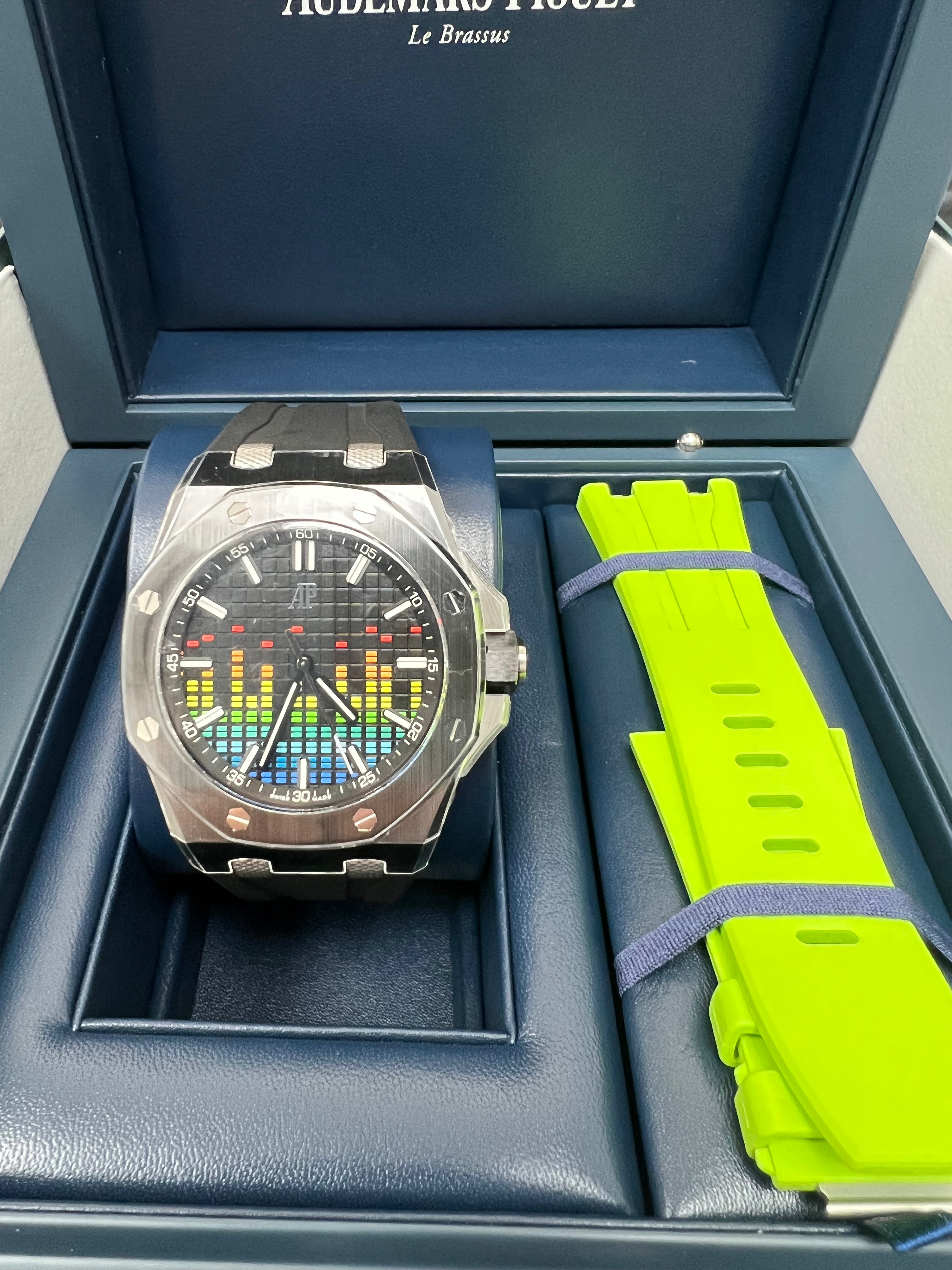 Audemars Piguet Royal Oak Offshore Selfwinding Music Edition Limited Watch - 15600CE.OO.A002CA.01 (Limited to 250 Pieces) | Luxury Swiss Automatic Men's Watch for Collectors & Special Occasions