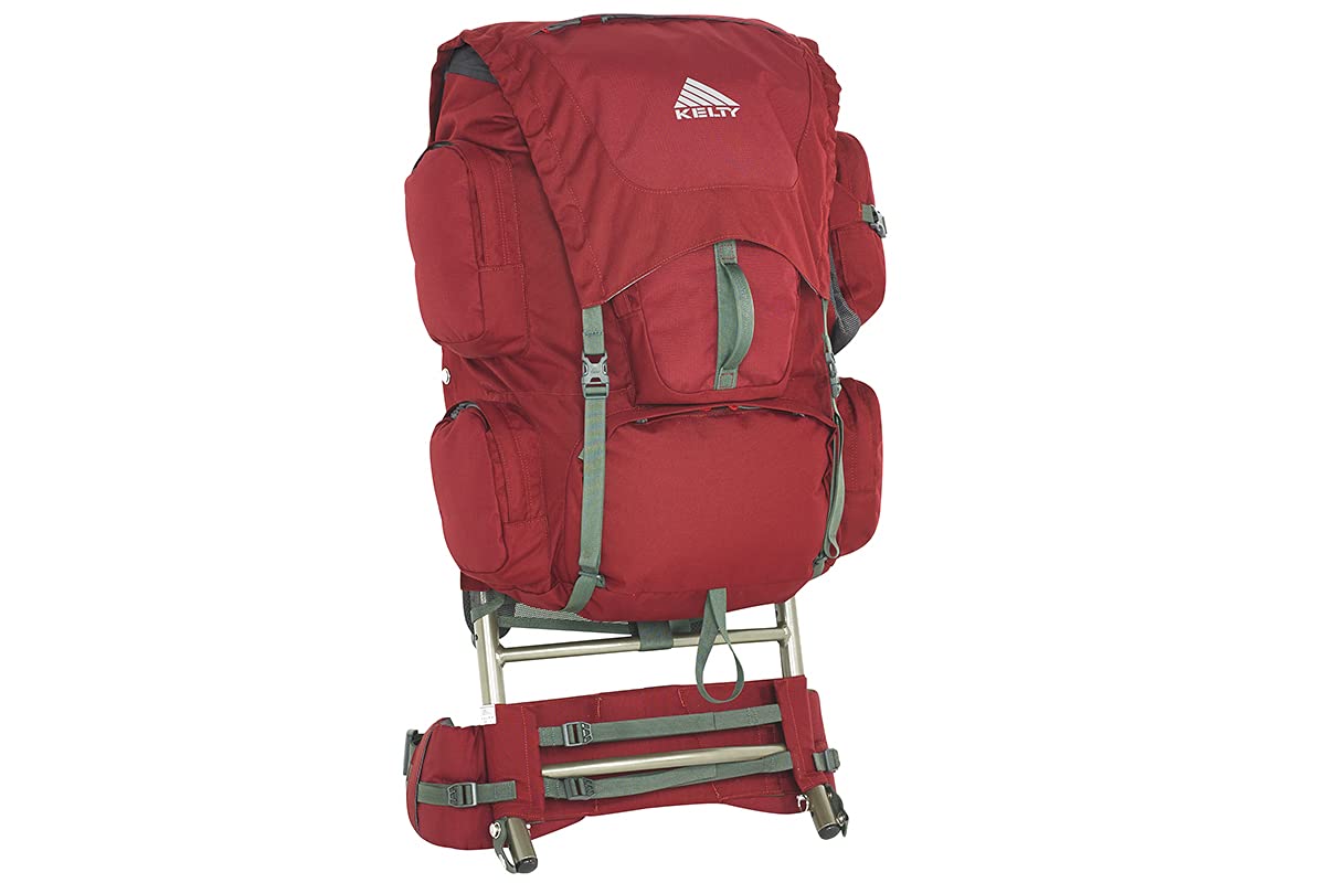 Kelty Trekker 65L Hiking Backpack for Men & Women - Lightweight Durable Travel Backpacking Pack with Adjustable Straps - Garnet Red - Perfect for Camping, Trekking & Outdoor Adventures