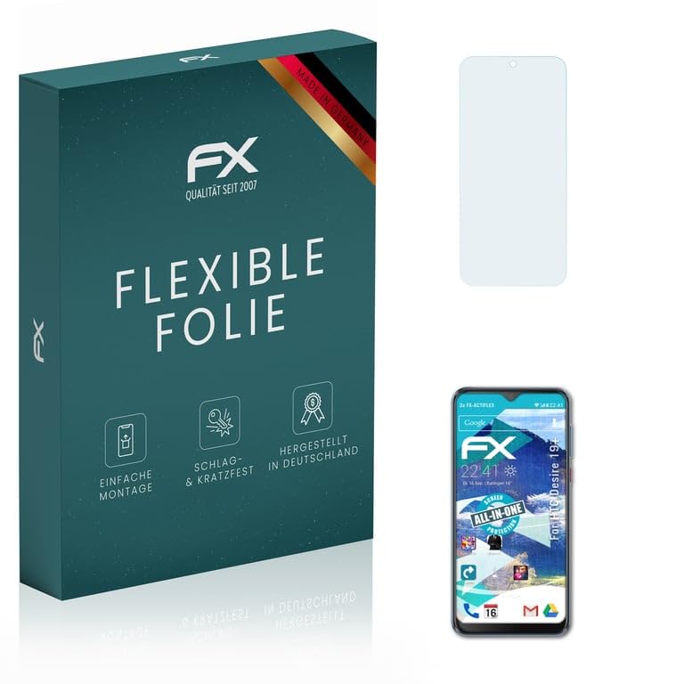 HTC Desire 19+ Screen Protector (3-Pack) - Ultra Clear Flexible HD Film | Anti-Scratch Bubble-Free Protection for Daily Use & Outdoor Activities