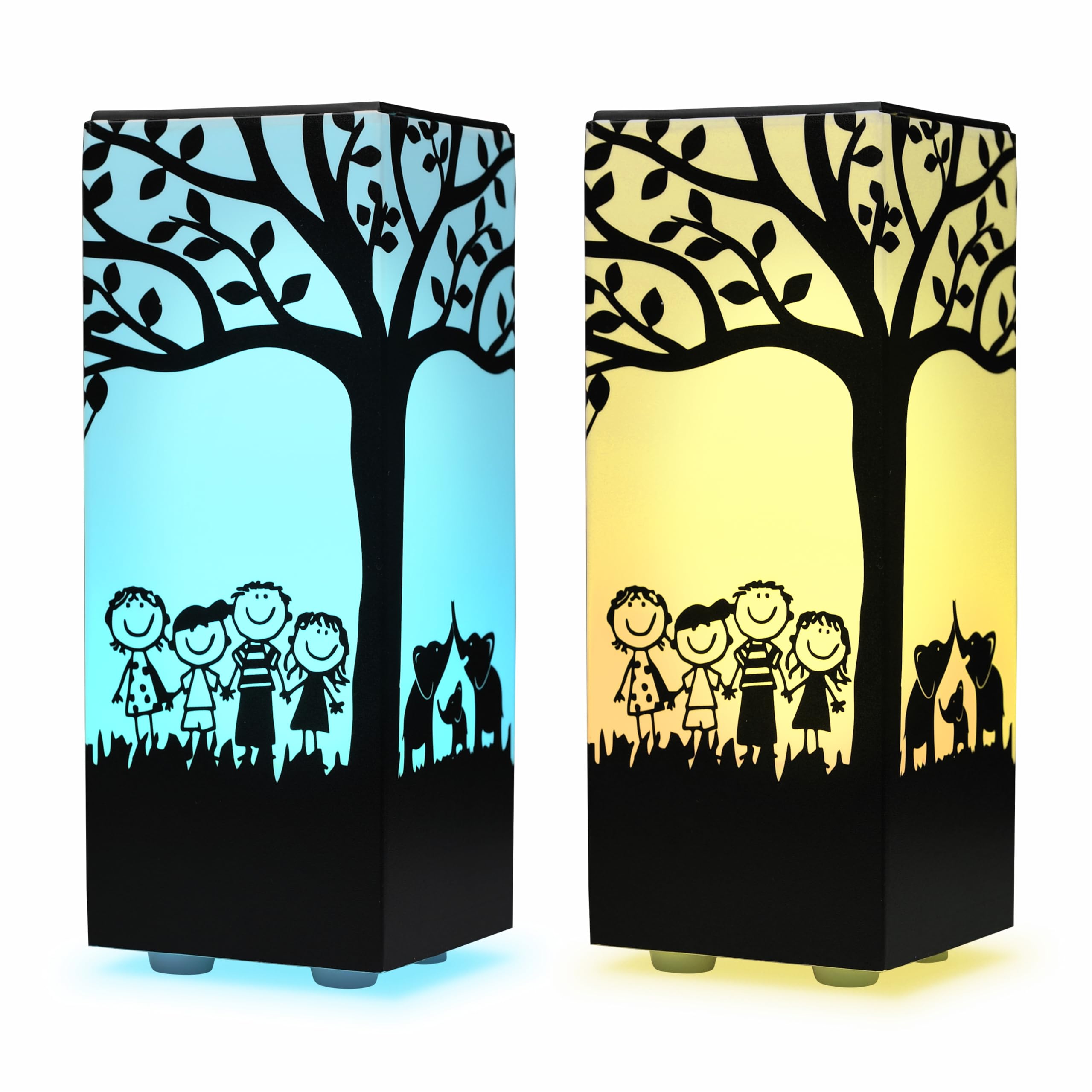Telepathy® Tree - Long Distance Friendship Lamp with WiFi & Touch-Activated Color Changing LED Lights | Perfect Gift for Loved Ones Far Away (Set of 2) | Ideal for Bedrooms, Dorm Rooms & Long-Distance Relationships