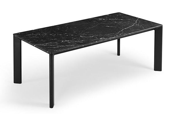 Midj Planum Modern Dining Table - Solid Wood Kitchen Table for 6 - Perfect for Dining Room, Kitchen, and Small Space Gatherings