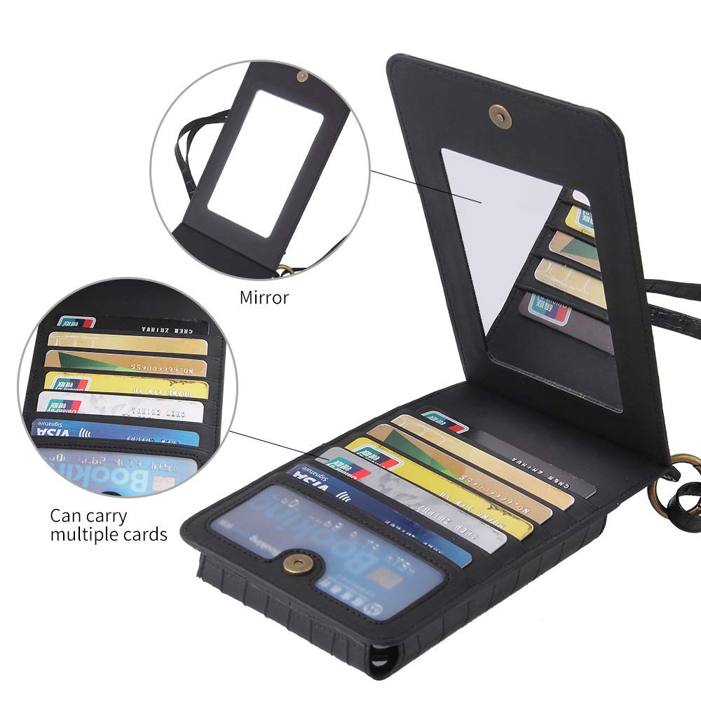 Stylish Crossbody Phone Bag for Women & Girls - Small Shoulder Purse with Card Holder & Wallet - Perfect for Travel, Shopping & Daily Use