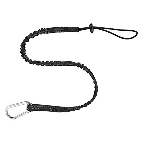Heavy Duty Black Tool Lanyard 35-42 Inch Adjustable Safety Tether for Construction, Roofing & DIY Projects - Secure Your Tools with Durable Hands-Free Convenience