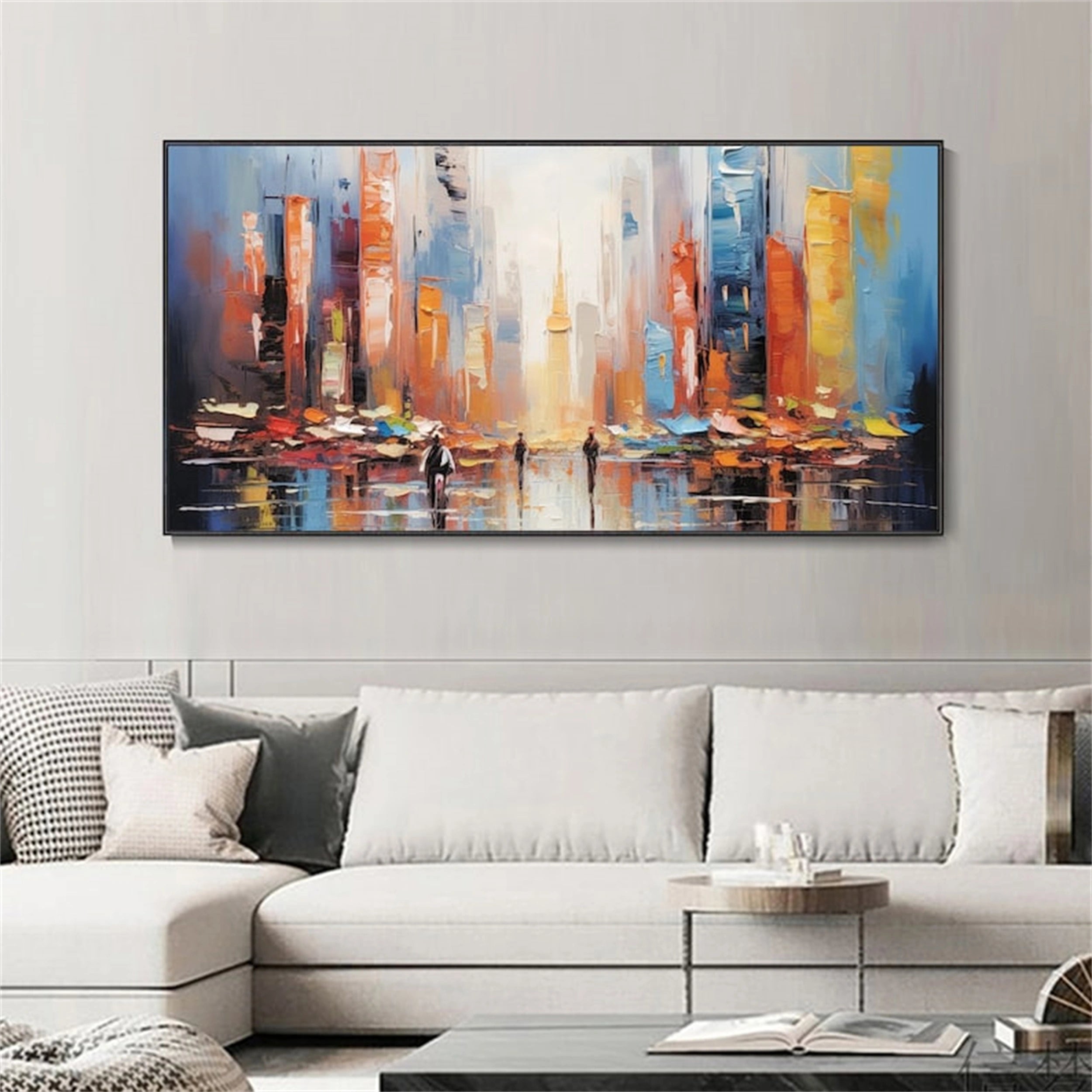 Urban Landscape Painting #UL 013 - Modern Wall Art for Home & Office Decor - Perfect for Living Room, Bedroom or Workspace