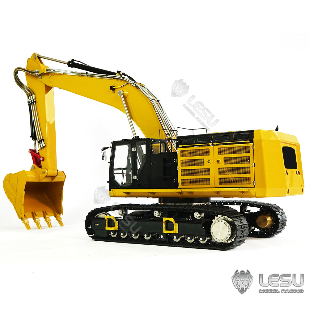 LESU 1/14 Scale Hydraulic RC Excavator 374F - Fully Assembled & Painted Radio Controlled Digger with Metal Protective Fences & Hydraulic Quick Coupler Bucket - Perfect for Construction Enthusiasts, Collectors, and RC Hobbyists