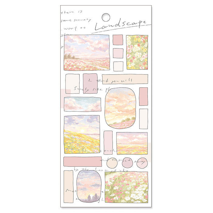Premium Akane Cloud Landscape Stickers - Waterproof Vinyl Decals for Laptops, Journals & Home Decor - Nature-Inspired Scenery Art for DIY Projects & Gift Giving