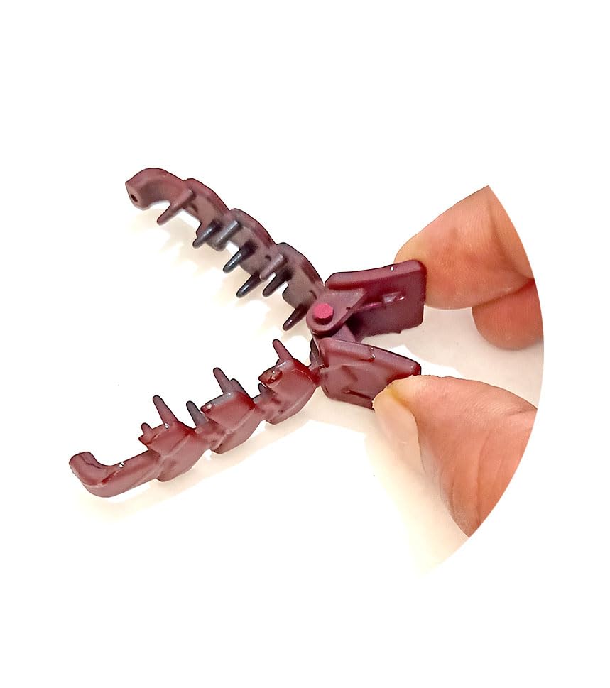 Stylish Korean Hair Clips for Women & Girls - 6pcs Dolphin Claw Hair Clutchers | Fashionable Hair Accessories for School, Work & Parties