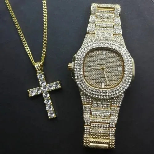 Luxury Cross Jewelry Set for Women - Elegant Necklace & Earrings Gift Set - Perfect for Church, Weddings & Special Occasions