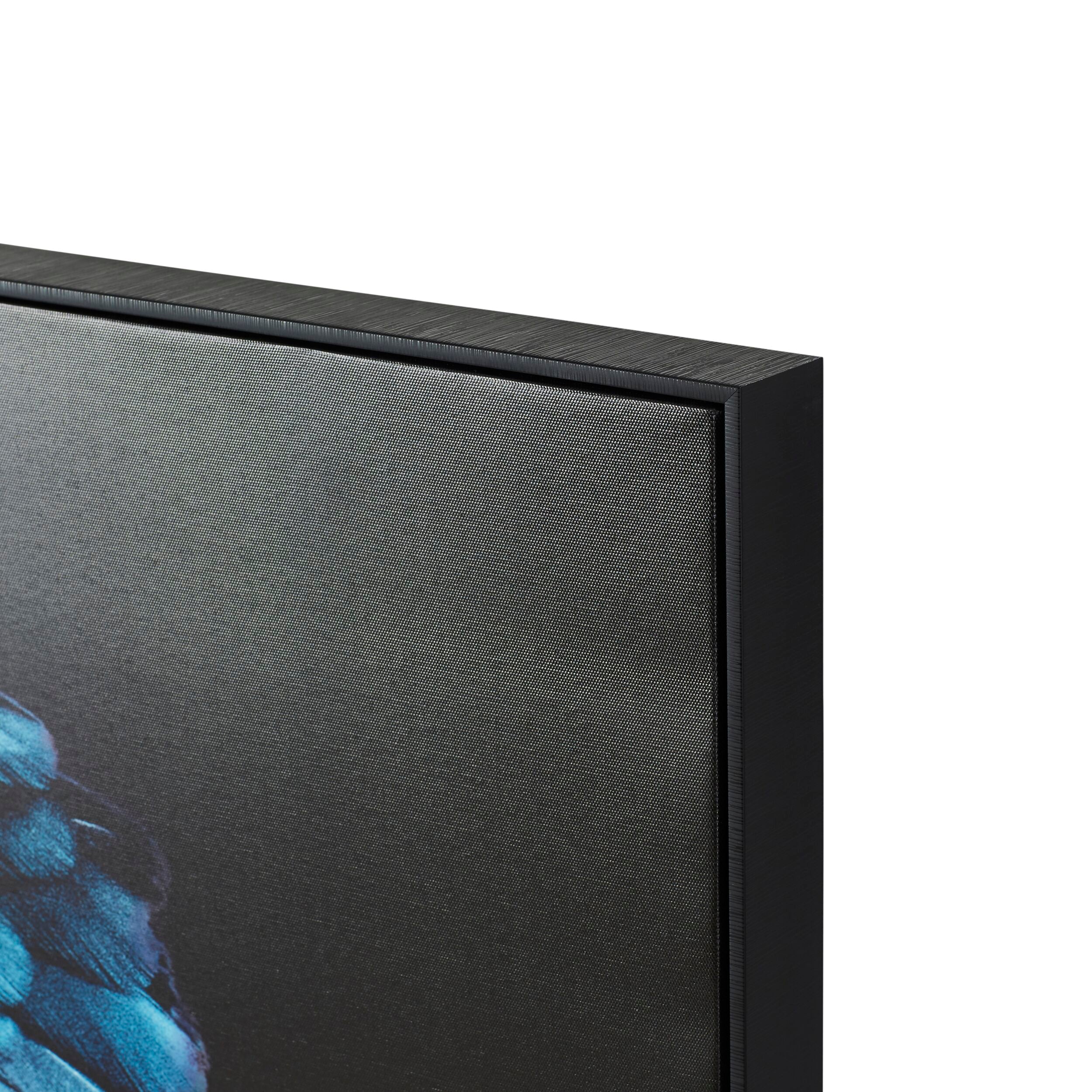Blue Teal Charles Cockatoo Framed Print 120x80cm - Tropical Bird Wall Art for Living Room, Bedroom & Office Decor